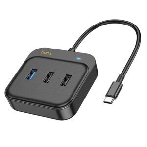 HOCO - HB36 adapter HUB 5in1 Type C to HDTV+USB3.0 + USB2.0 x2 + PD100W Multiport 0,2m black